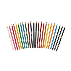 CRAYOLA FULL SIZE COLOURED PENCILS 24 PACK