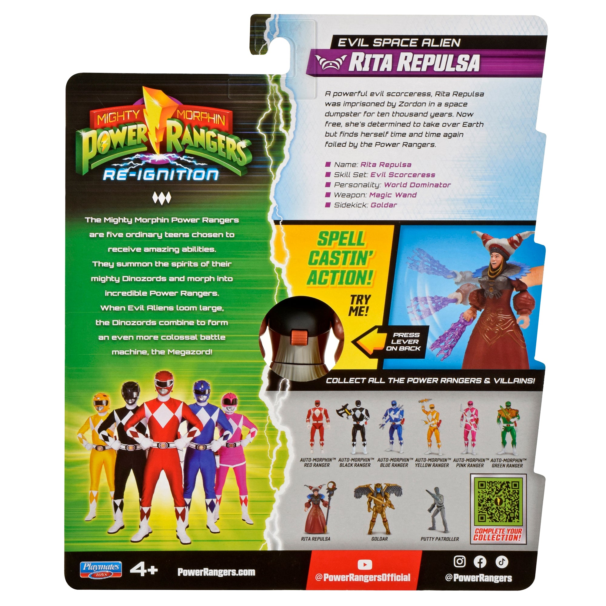 Mighty Morphin Power Rangers Auto-Morphin Figures - Rita Repulsa - Toyworld NZ