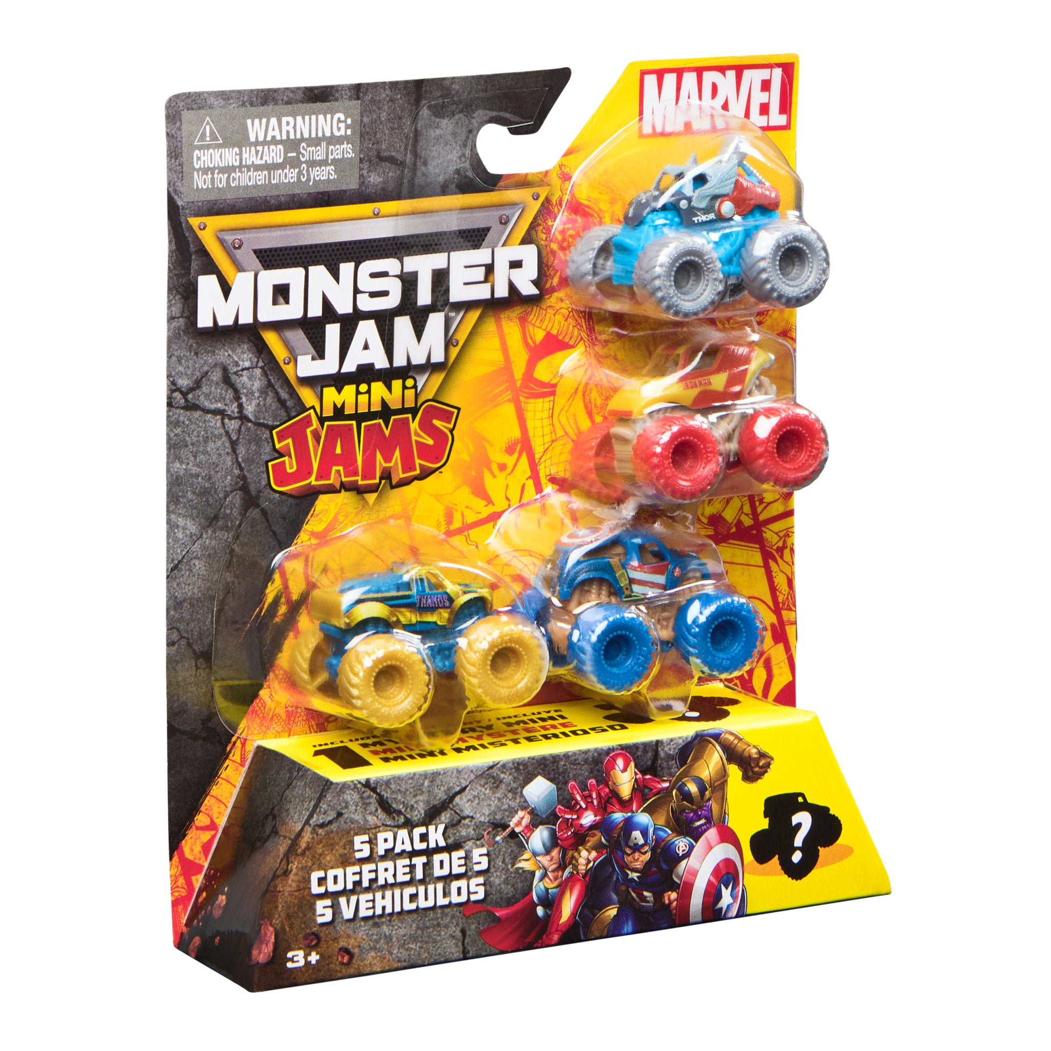 Monster Jam Minis Marvel 5 Pack