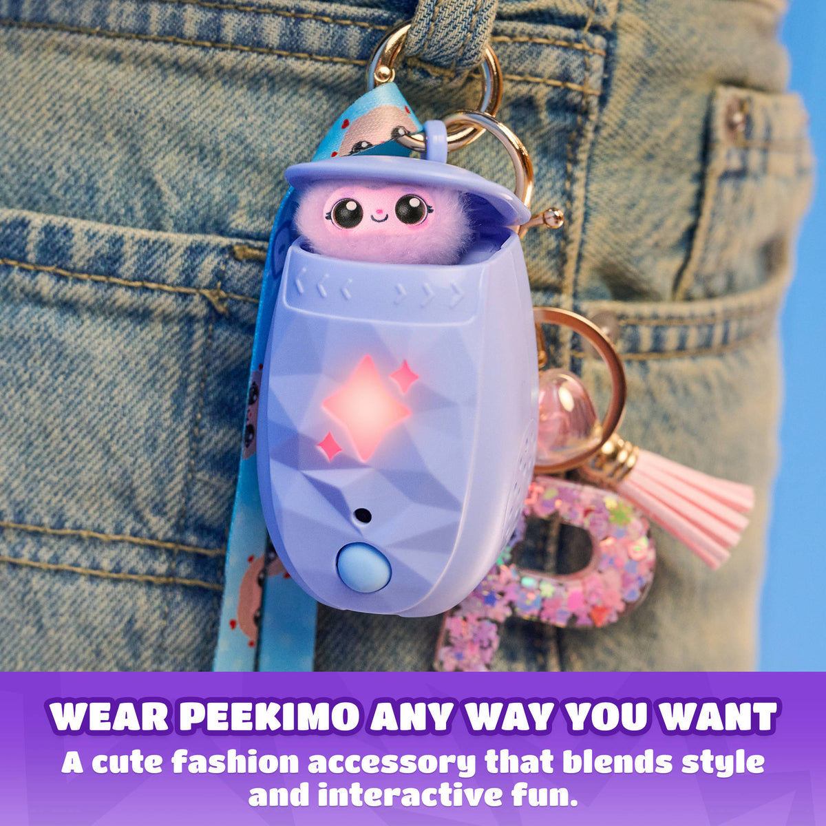 Peekimo Tiny Wearable Interactive Pet - Pink