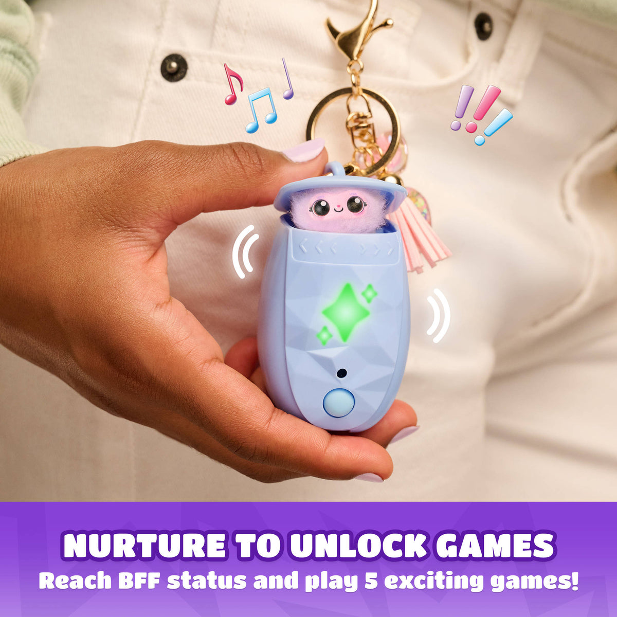 Peekimo Tiny Wearable Interactive Pet - Pink