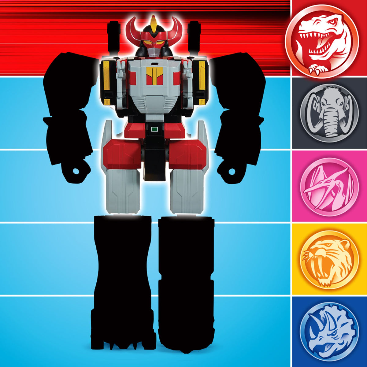 Mmpr Power Rangers Mighty Morphin Combinable Dinozord -Tyrannosaurus ...