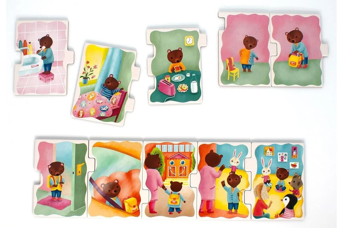 Eeboo Ready To Go Puzzle - School