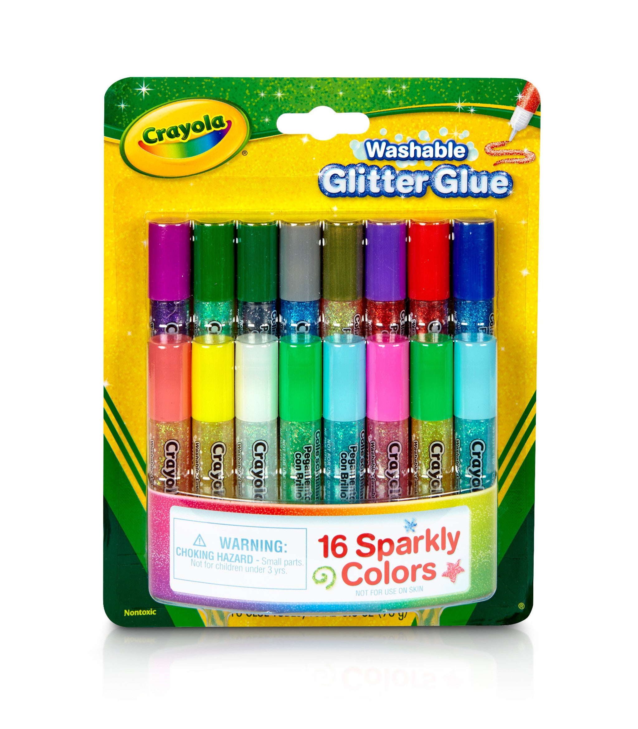Crayola Pip Squeaks Washable Glitter Glue 16 Pack