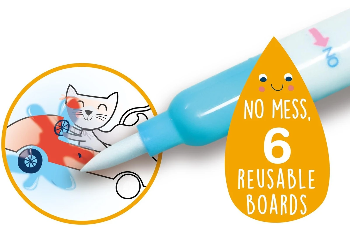 Avenir 3 In 1 Play Book Magic Water Painting Riding & Flying