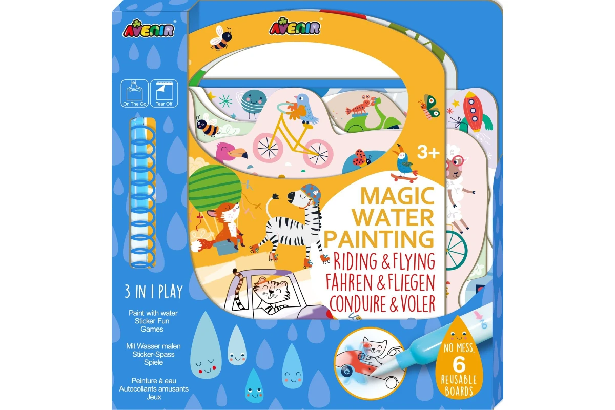 Avenir 3 In 1 Play Book Magic Water Painting Riding & Flying