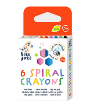 Haku Yoka Spiral Crayons-6 Colours