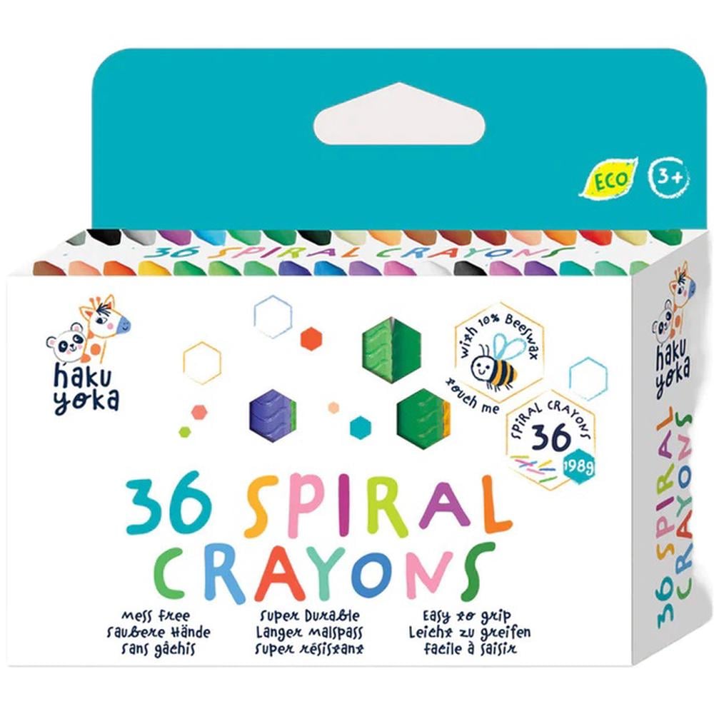 Haku Yoka Spiral Crayons-36 Colours