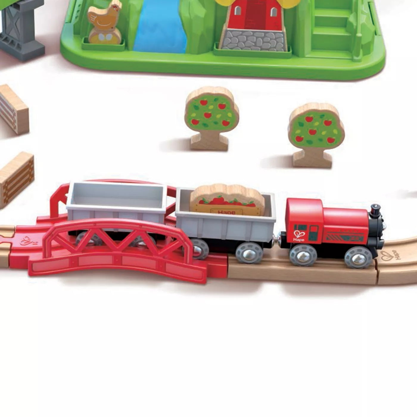 Toyworld Train Model Hape Countryside Train Bucket Set – Toyworld NZ