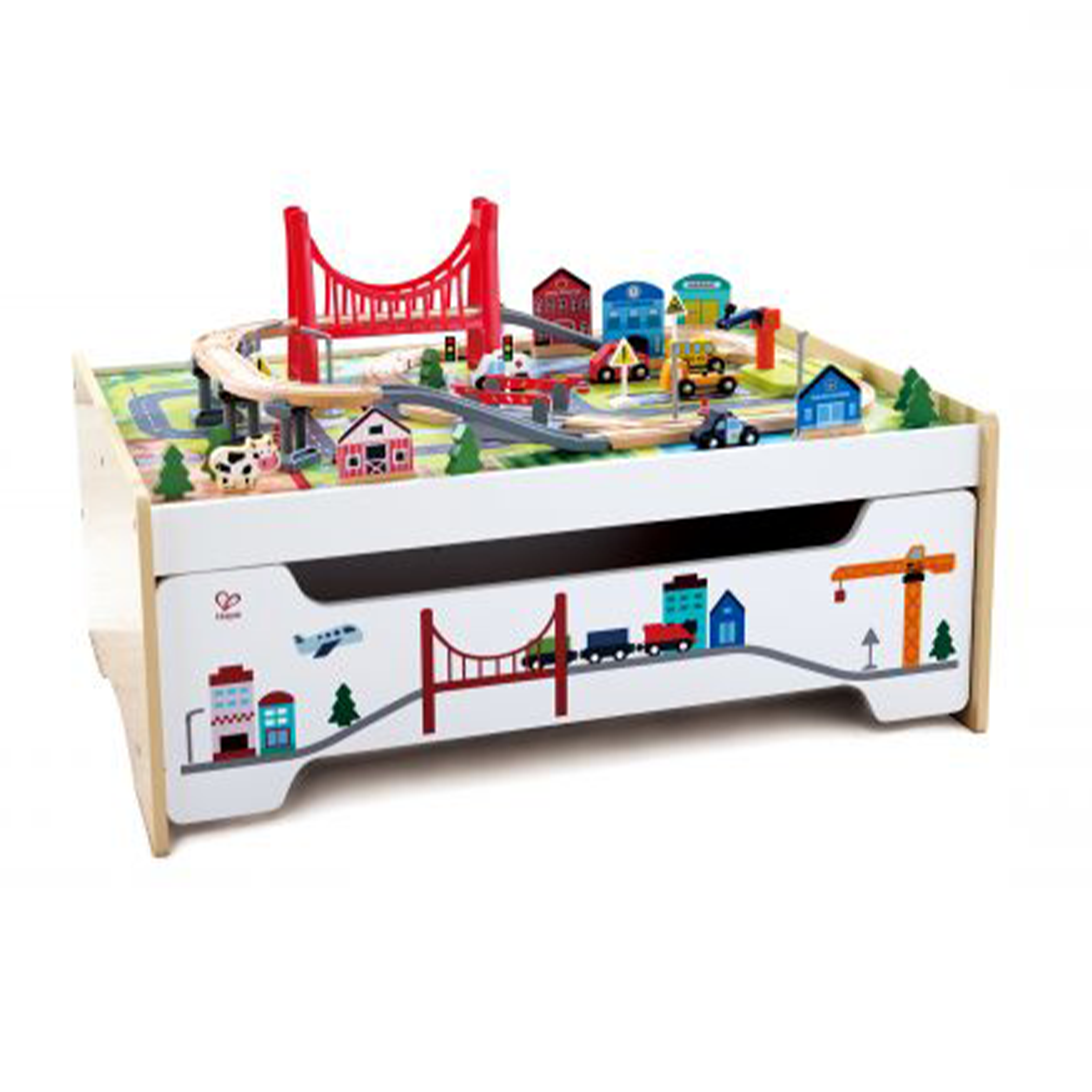 Play Essentials 75 Piece Railway Storage Table