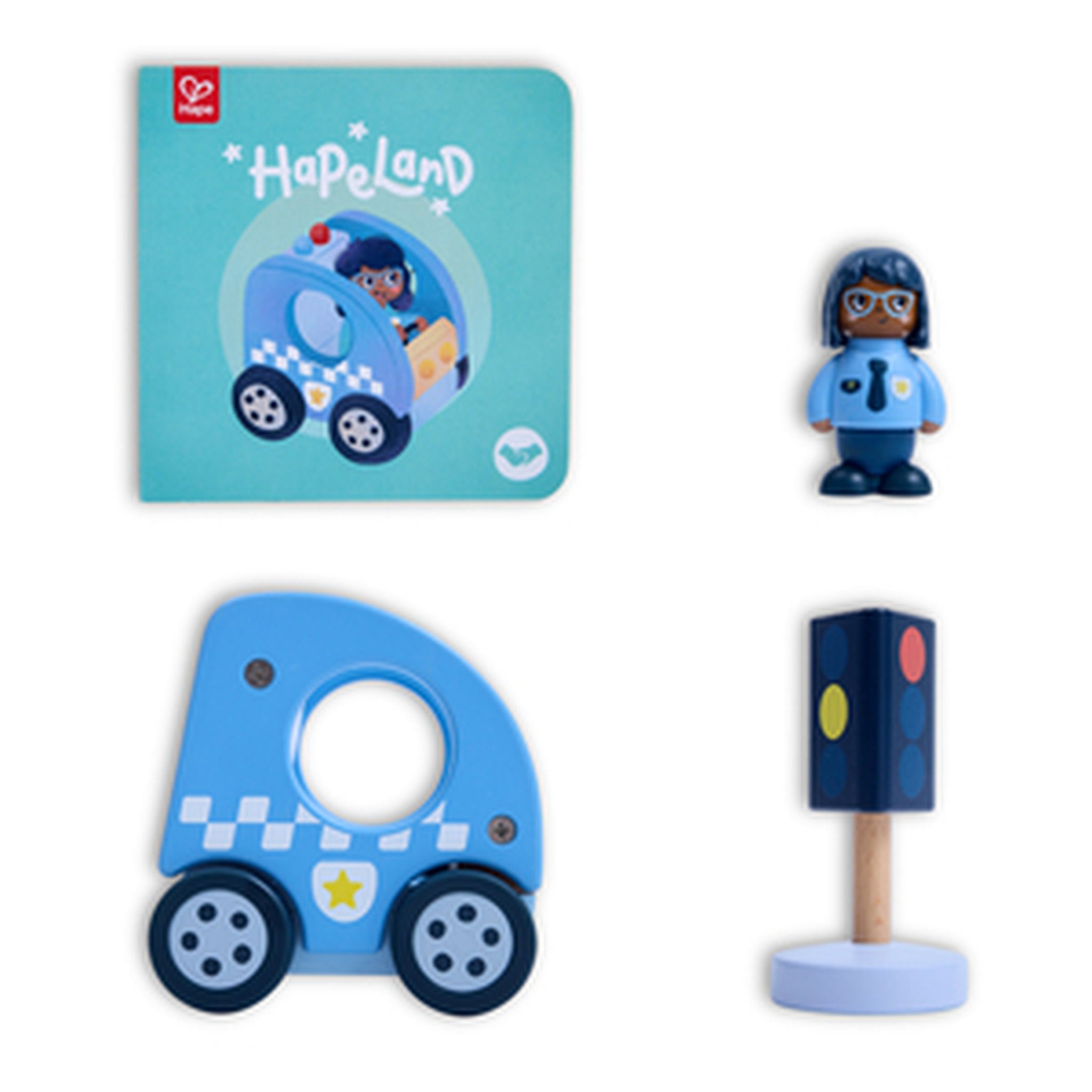 Hape Land The Blaring Police Car