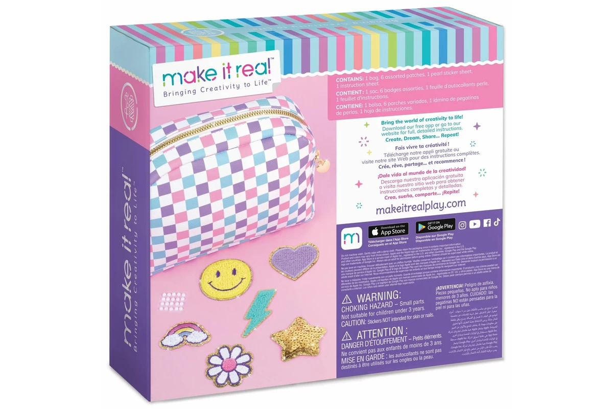 Make It Real Fashion Pouch With Patches