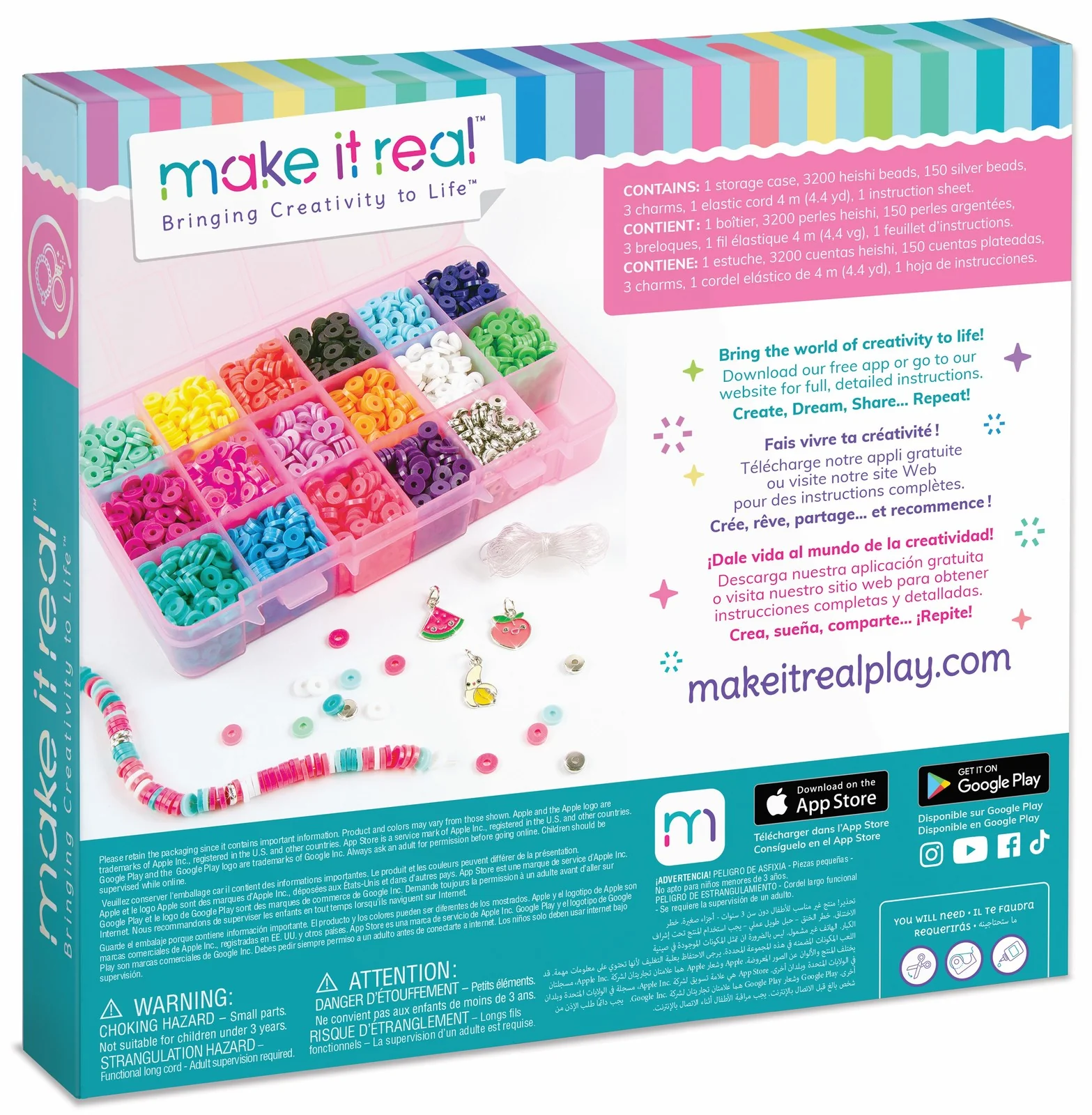Make It Real Heishi Beads Case