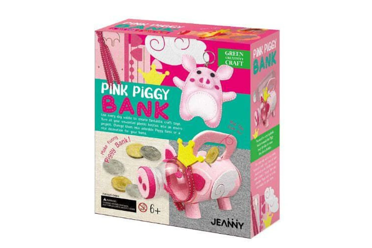 Jeanny Craft Pink Piggy Bank