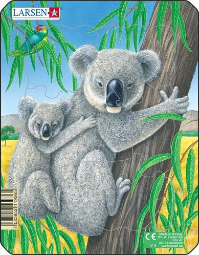 Larsen Wild Animal Small Frame Tray Puzzle Koala And Joey