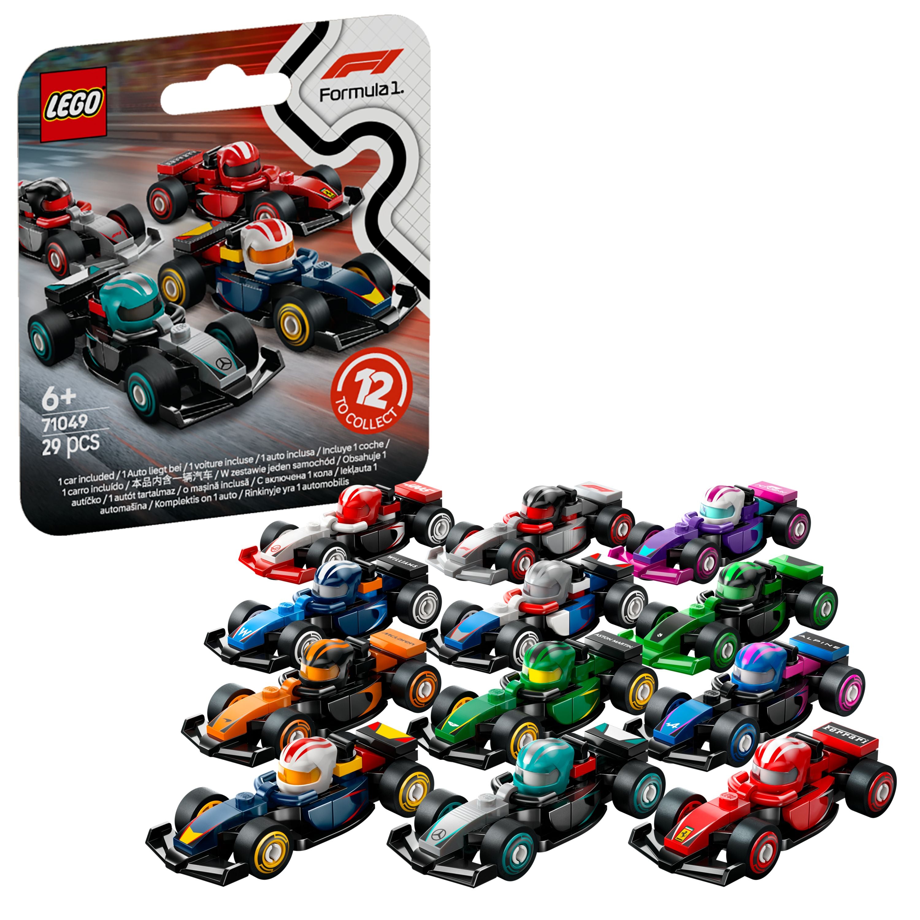 Carrera Lego 2019 LEGO 71049 F1 Collectible Race Cars – Toyworld NZ