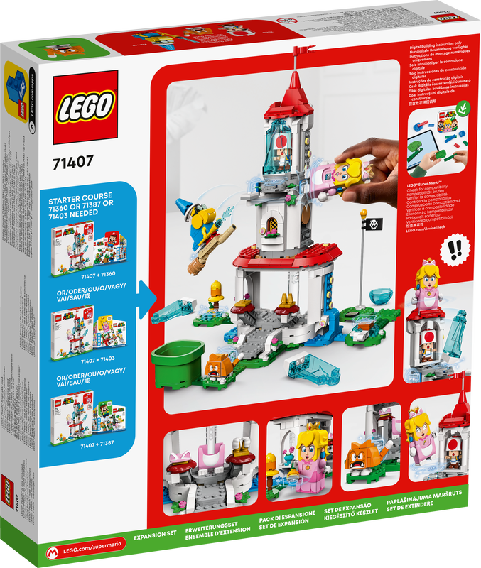 LEGO 71407 Super Mario Cat Peach Suit And Frozen Tower Expansion Set