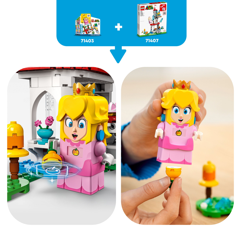 LEGO 71407 Super Mario Cat Peach Suit And Frozen Tower Expansion Set