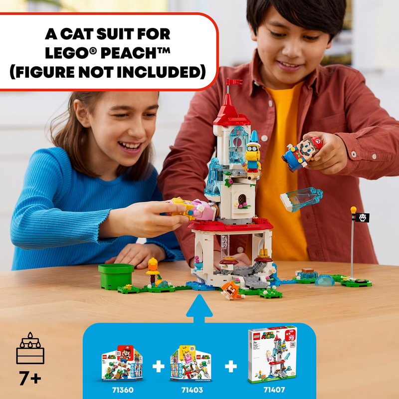 LEGO 71407 Super Mario Cat Peach Suit And Frozen Tower Expansion Set