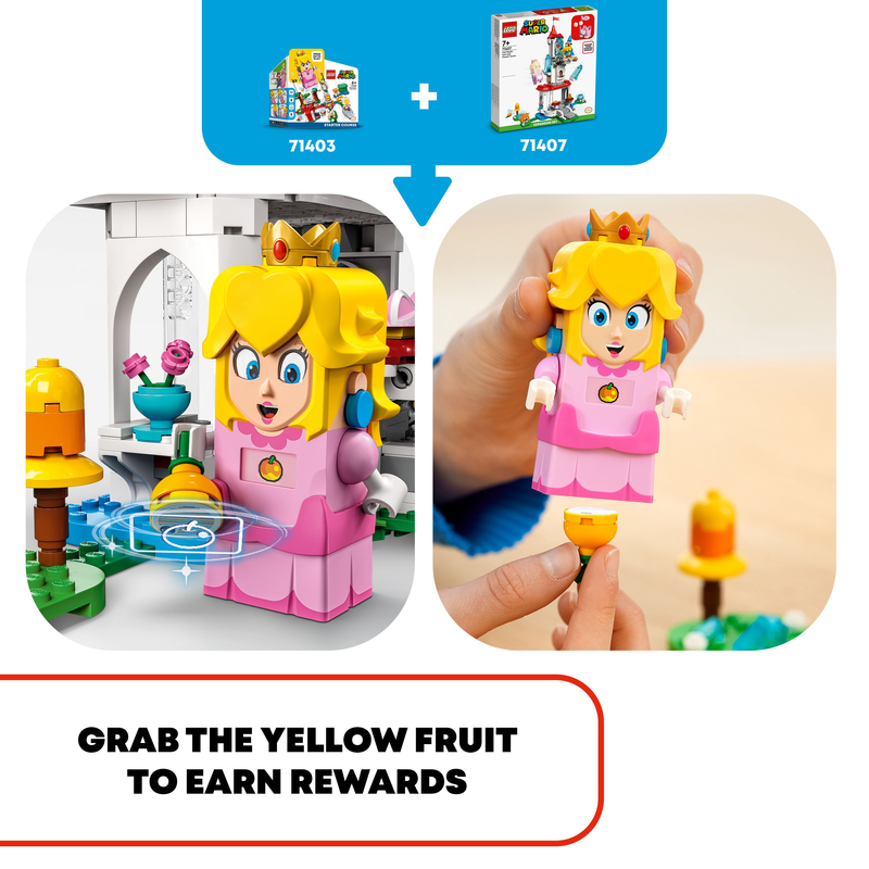 LEGO 71407 Super Mario Cat Peach Suit And Frozen Tower Expansion Set