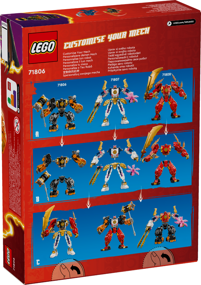 LEGO 71806 NINJAGO Cole's Elemental Earth Mech