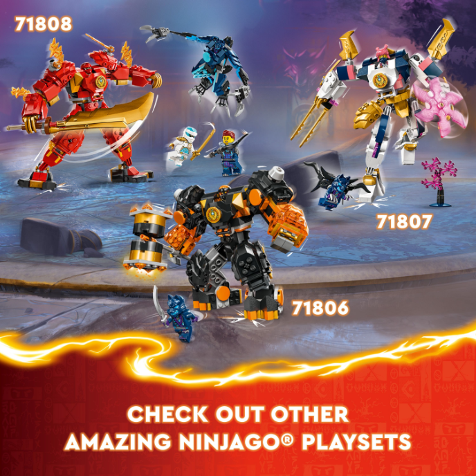 LEGO 71806 NINJAGO Cole's Elemental Earth Mech – Toyworld NZ