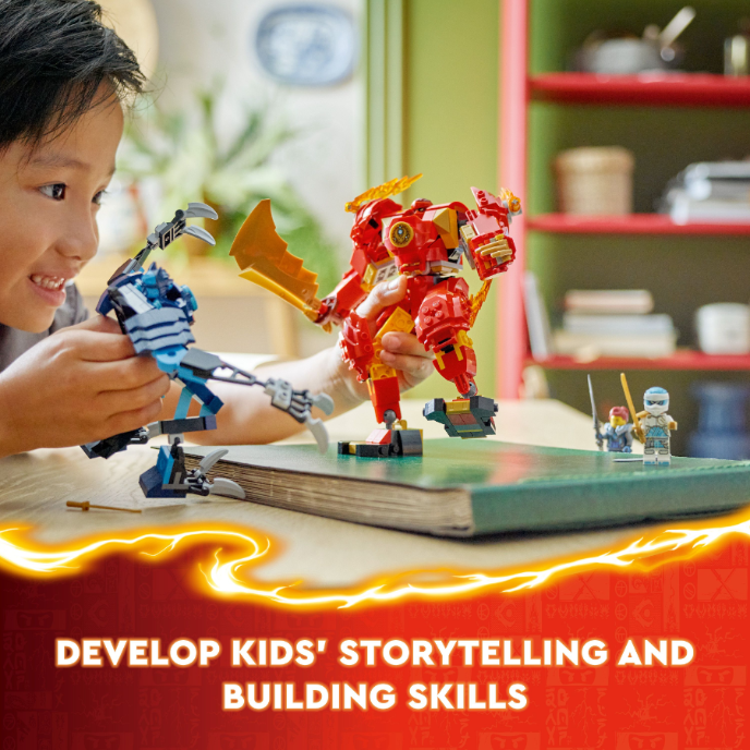 LEGO 71808 NINJAGO Kai's Elemental Fire Mech – Toyworld NZ