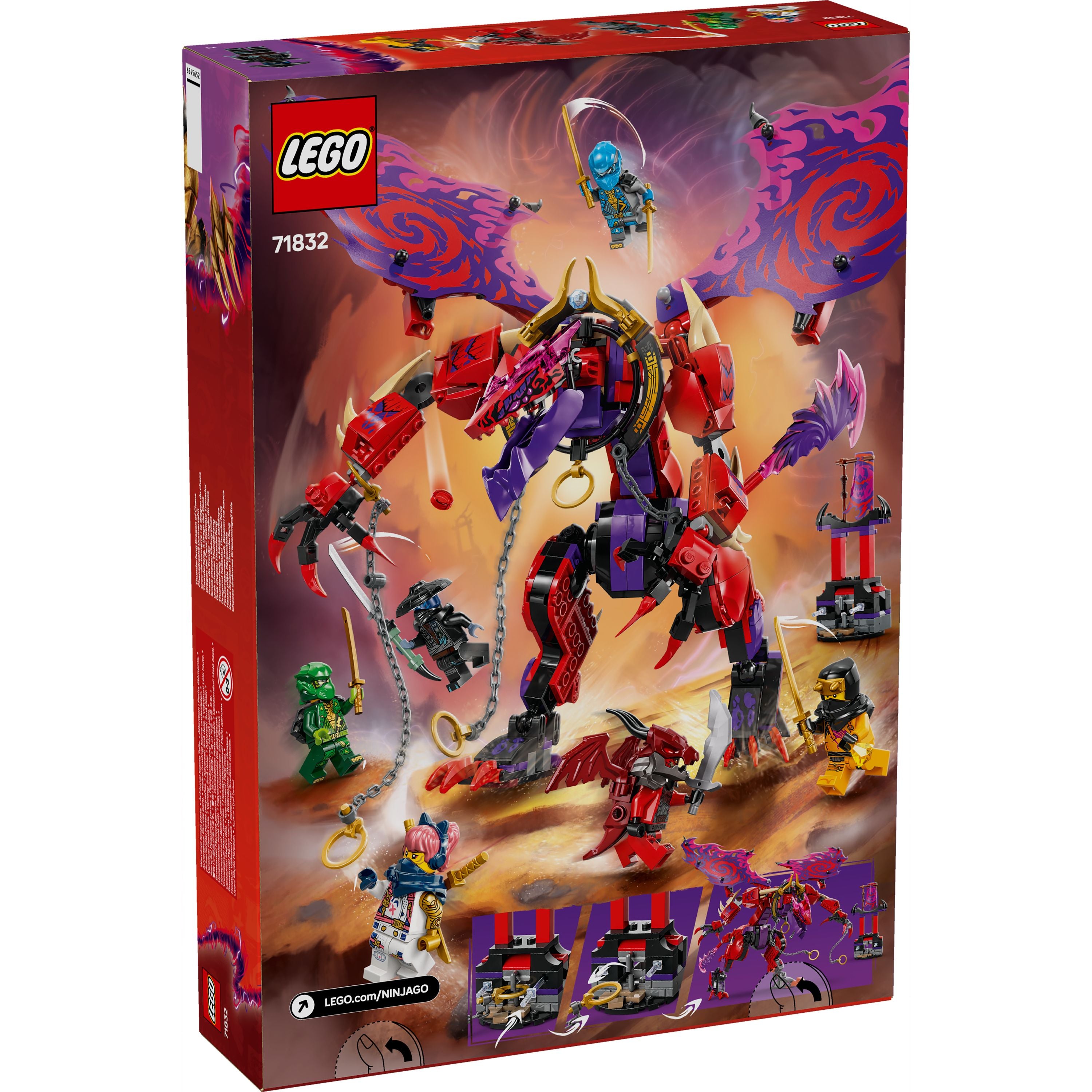 LEGO 71832 NINJAGO Thunderfang Dragon Of Chaos