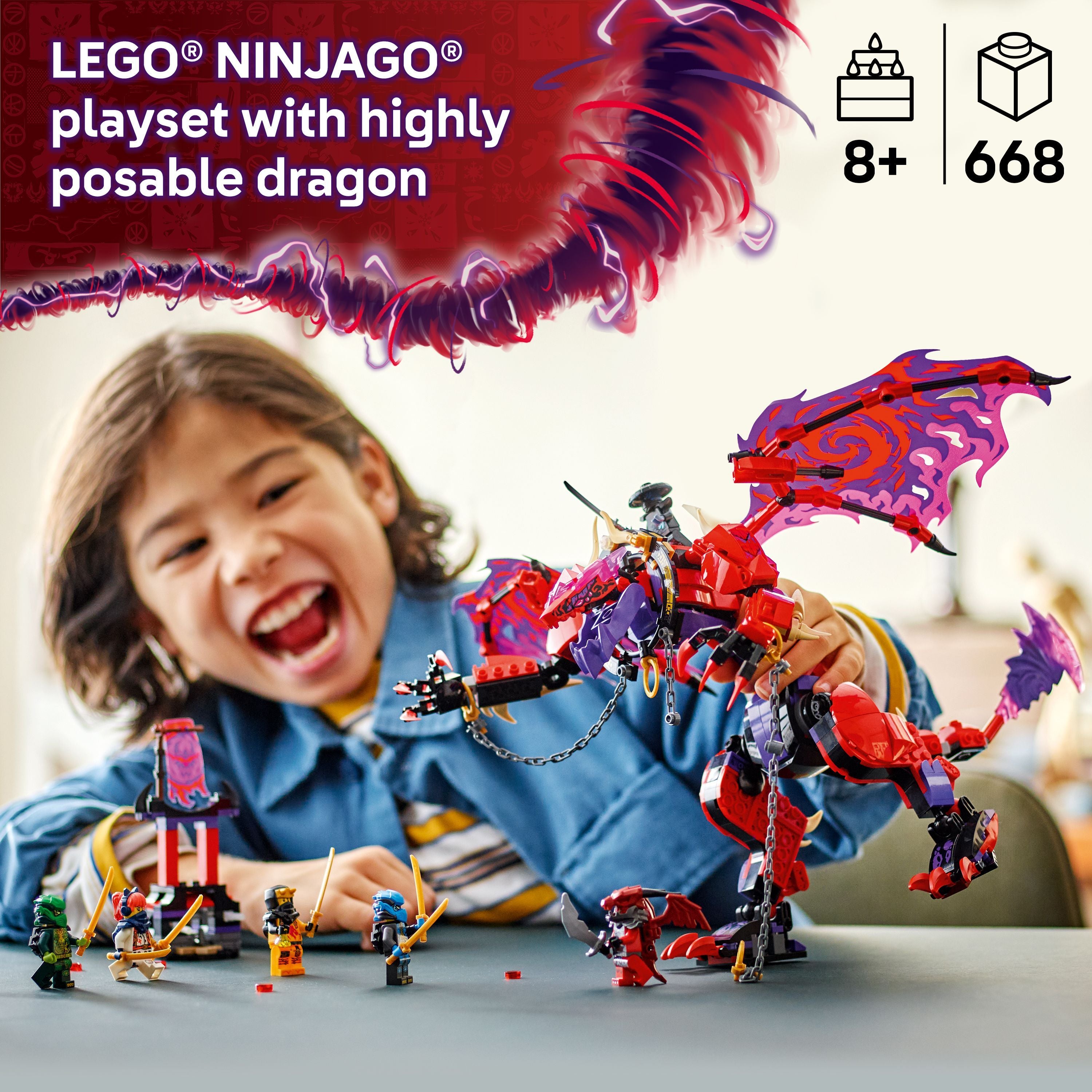 LEGO 71832 NINJAGO Thunderfang Dragon Of Chaos – Toyworld NZ