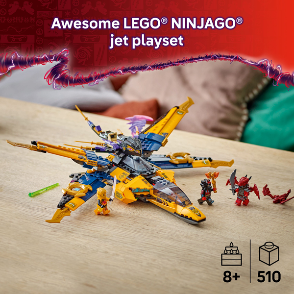 LEGO 71833 NINJAGO Ras And Arin's Super Storm Jet