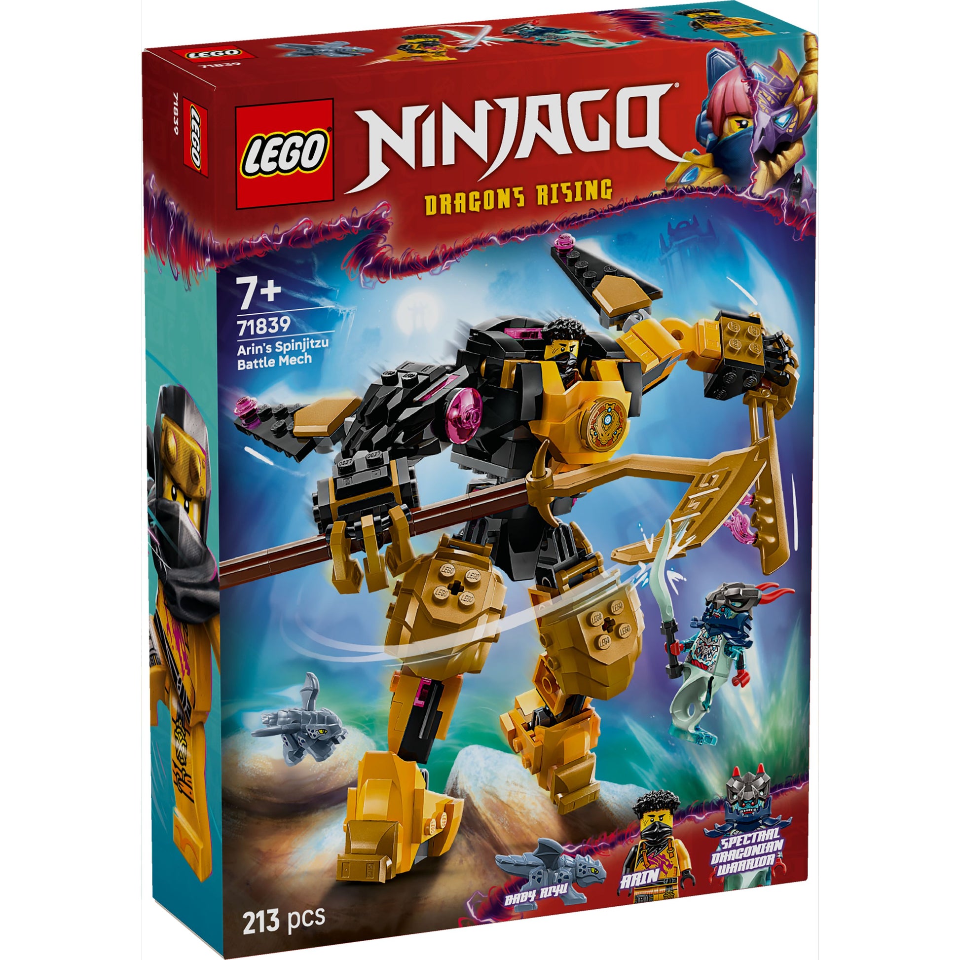 LEGO 71839 NINJAGO Arin’s Spinjitzu Battle Mech - Toyworld NZ