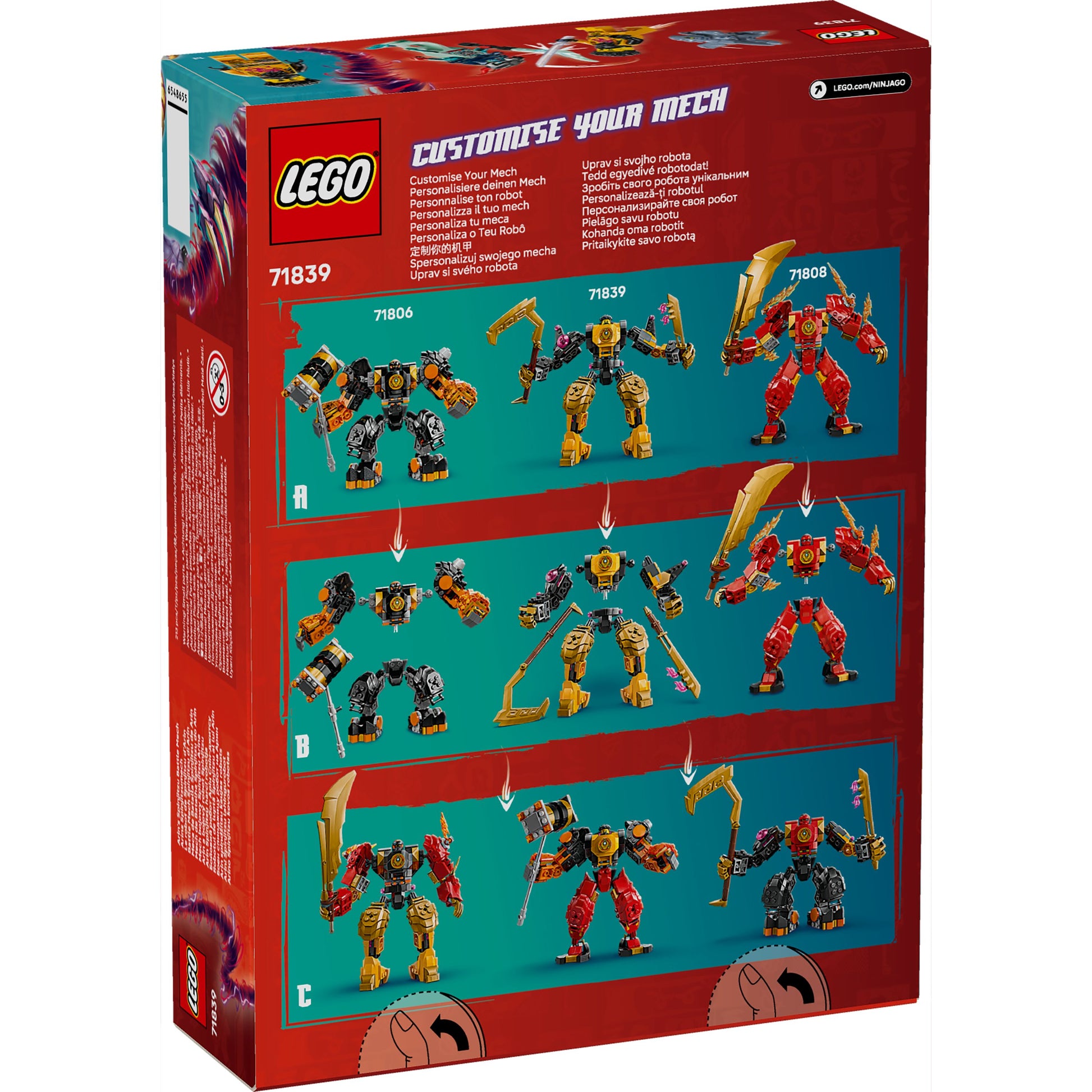 LEGO 71839 NINJAGO Arin’s Spinjitzu Battle Mech - Toyworld NZ