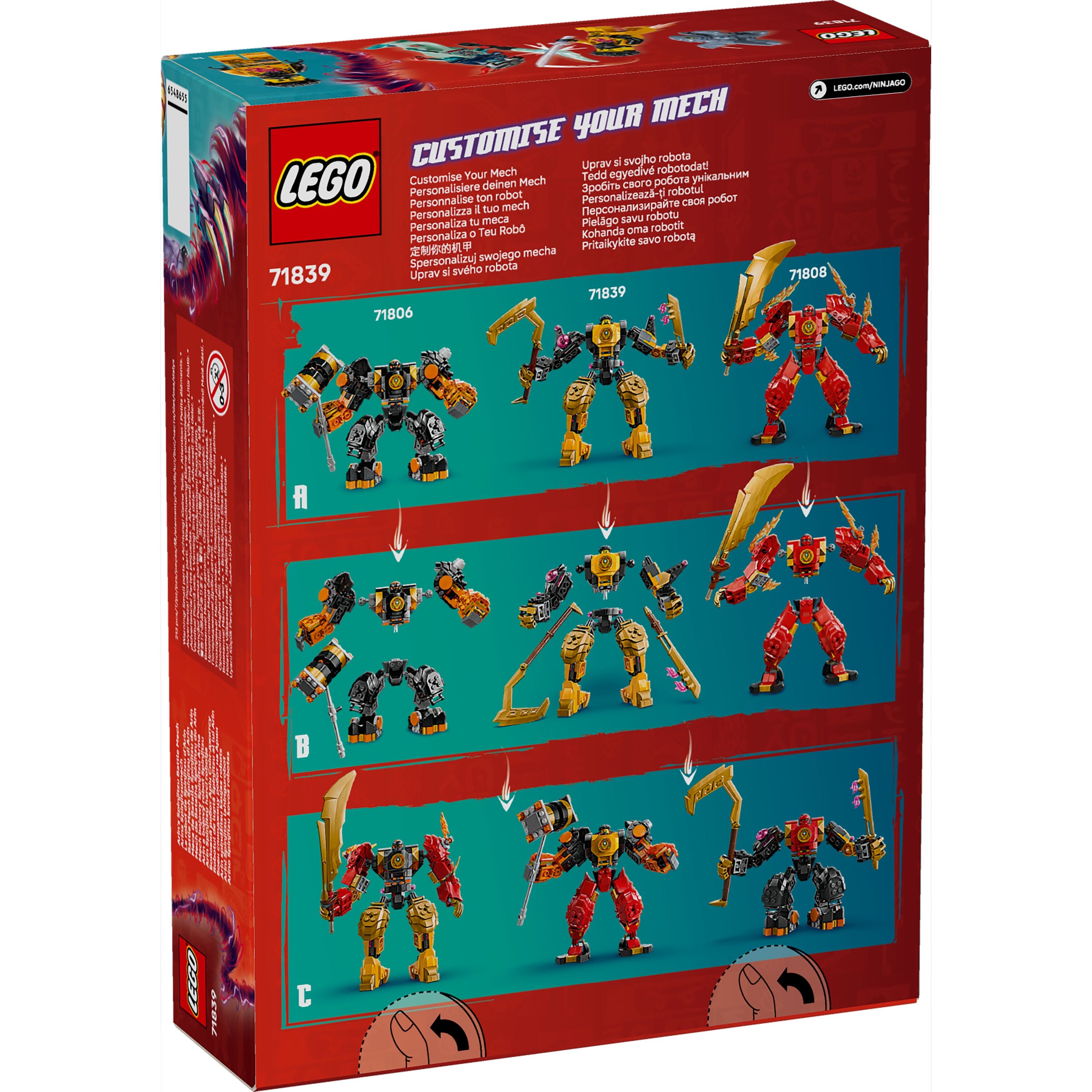 LEGO 71839 NINJAGO Arin’s Spinjitzu Battle Mech - Toyworld NZ