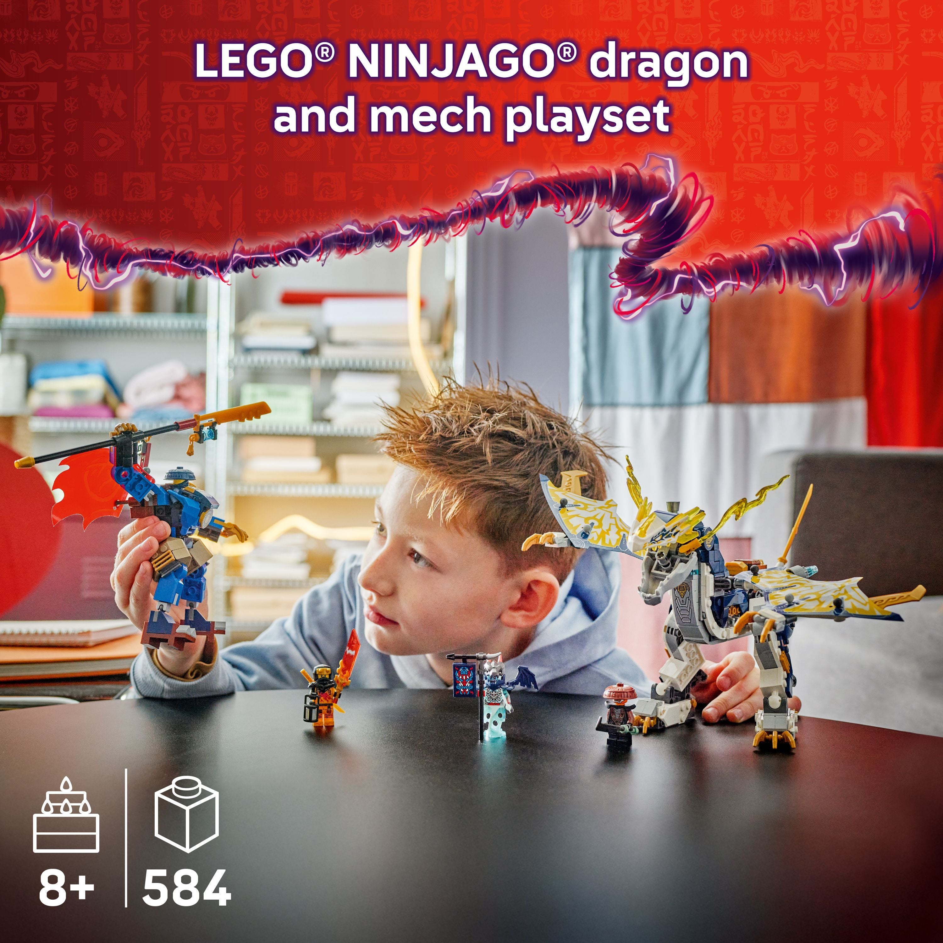 LEGO 71843 NINJAGO Rogue’s Mech Dragon Rider