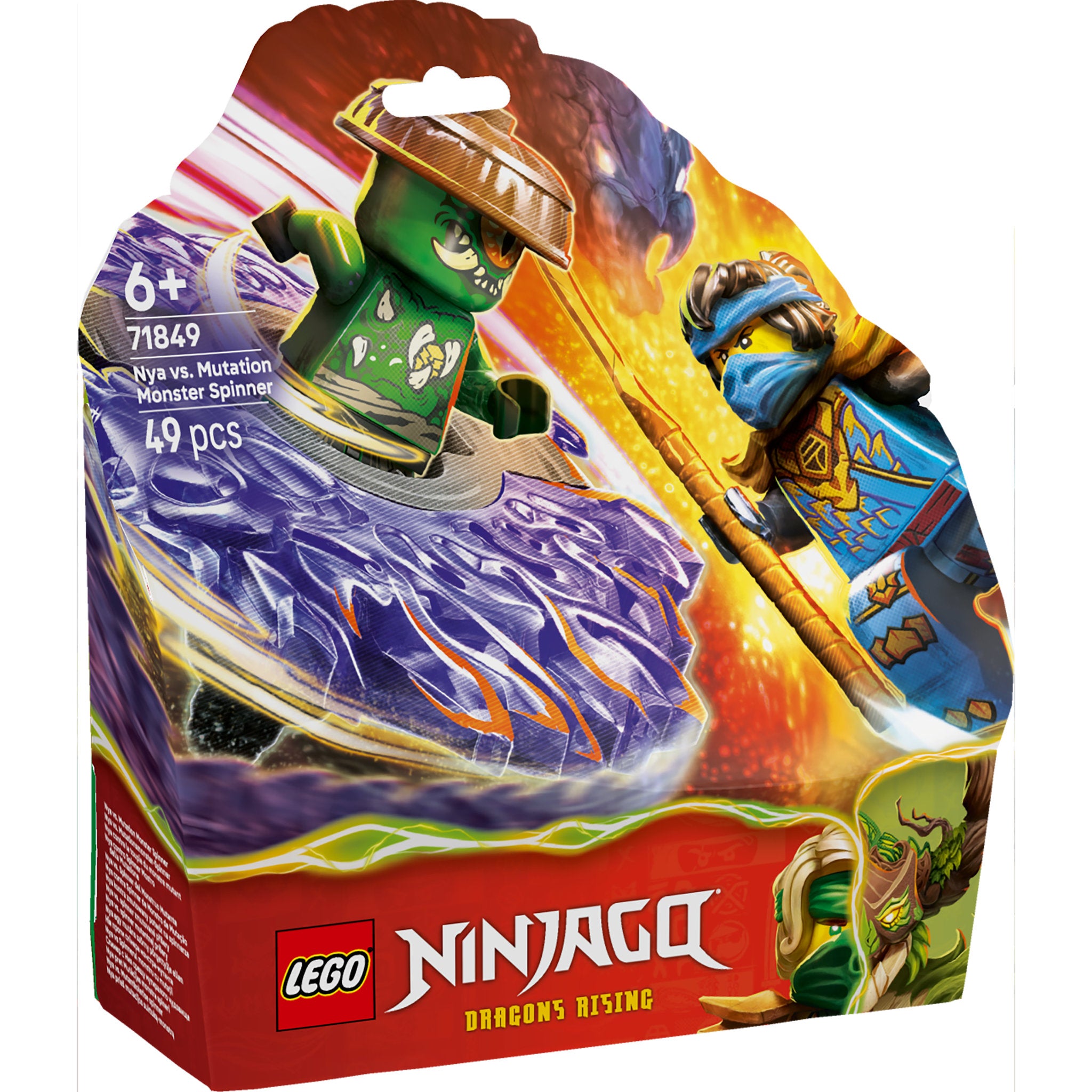 LEGO 71849 NINJAGO Nya vs. Mutation Monster Spinner – Toyworld NZ
