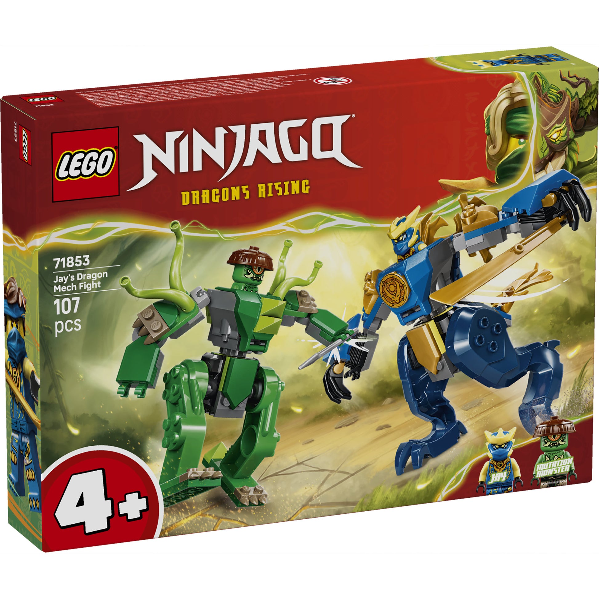 LEGO 71853 NINJAGO Jay's Dragon Mech Fight - Toyworld NZ