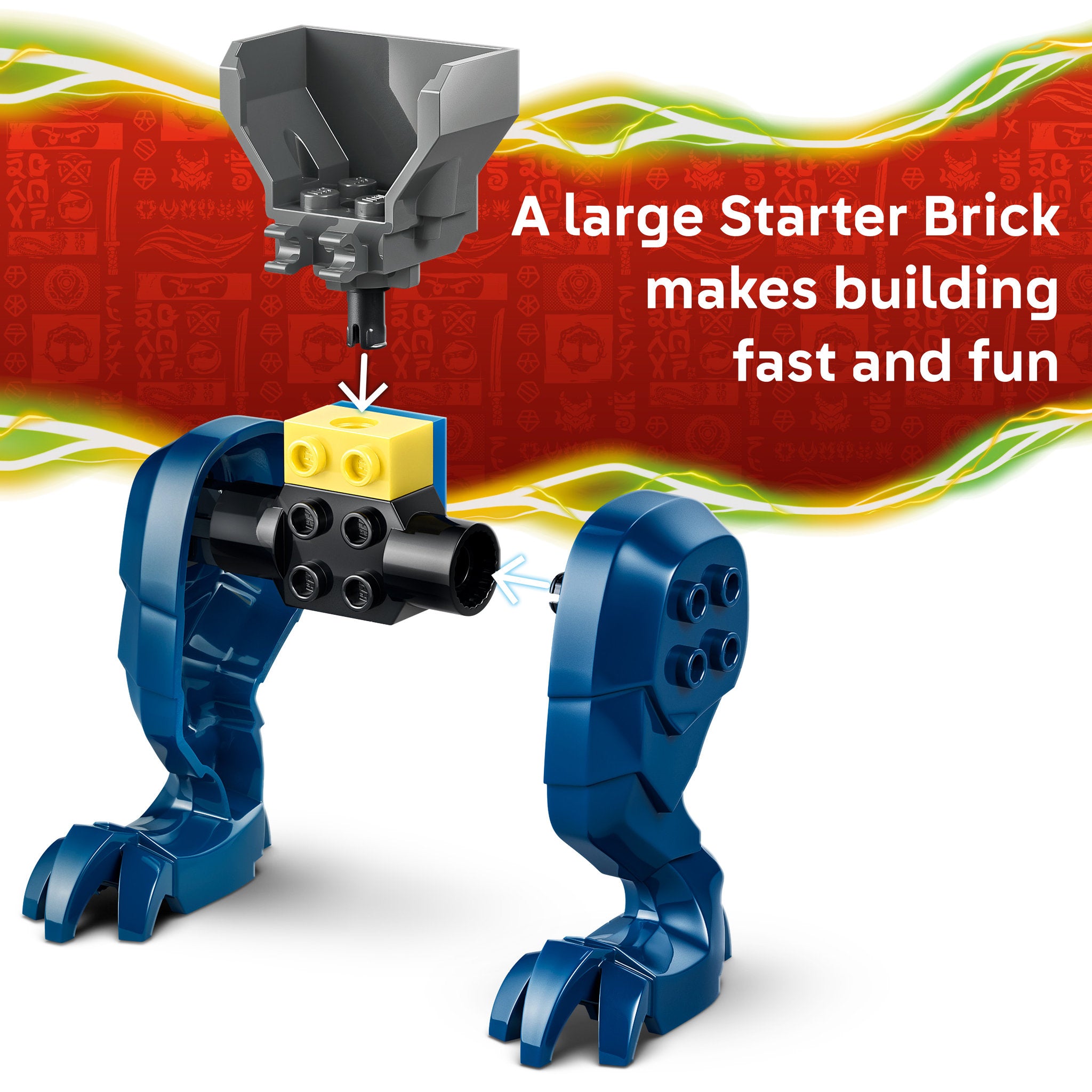 LEGO 71853 NINJAGO Jay's Dragon Mech Fight - Toyworld NZ