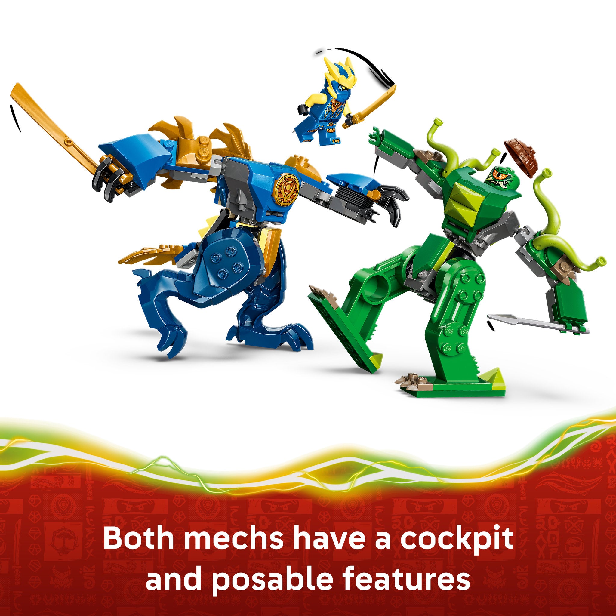 LEGO 71853 NINJAGO Jay's Dragon Mech Fight - Toyworld NZ