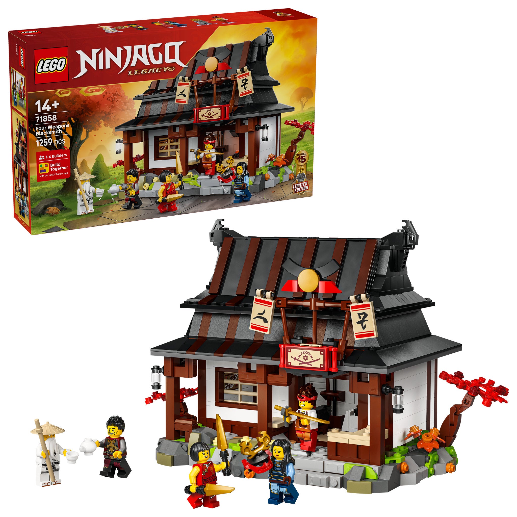 LEGO 71858 NINJAGO Four Weapons Blacksmith 15th Anniversary