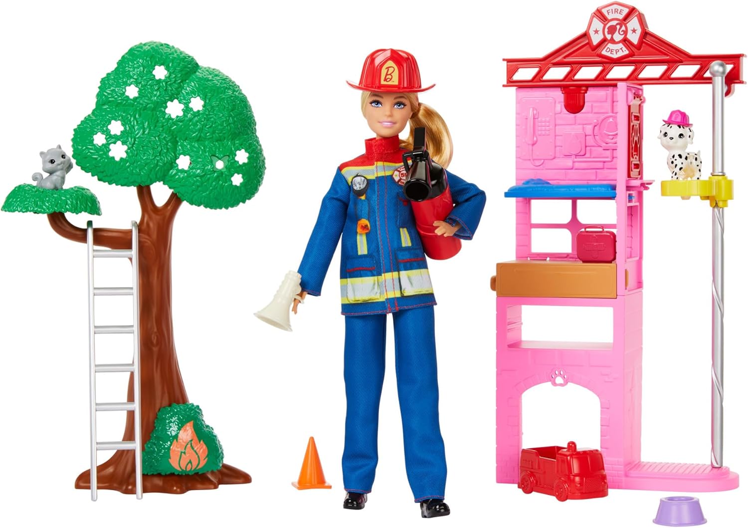 Barbie Career Firefighter Playset