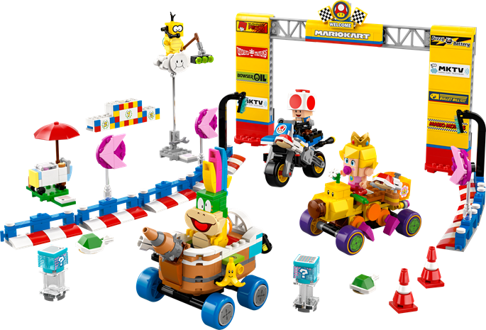 LEGO 72036 Super Mario Mario Kart – Baby Peach & Grand Prix Set