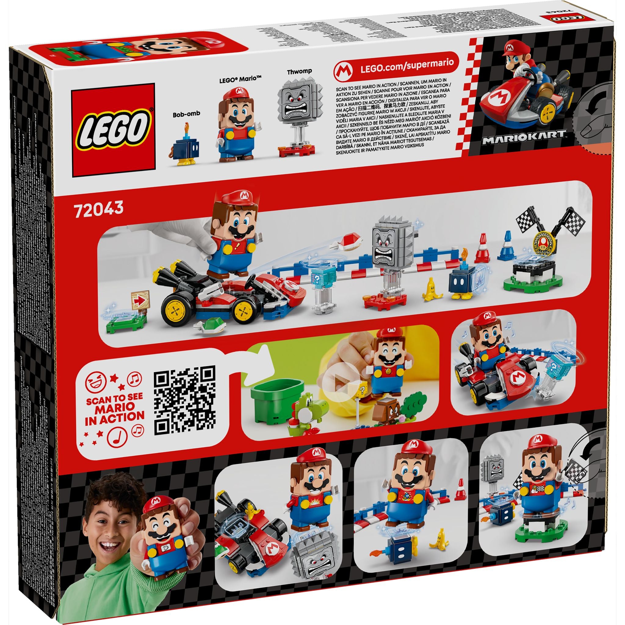 LEGO 72043 Super Mario: Mario Kart – Interactive LEGO Mario & Standard Kart