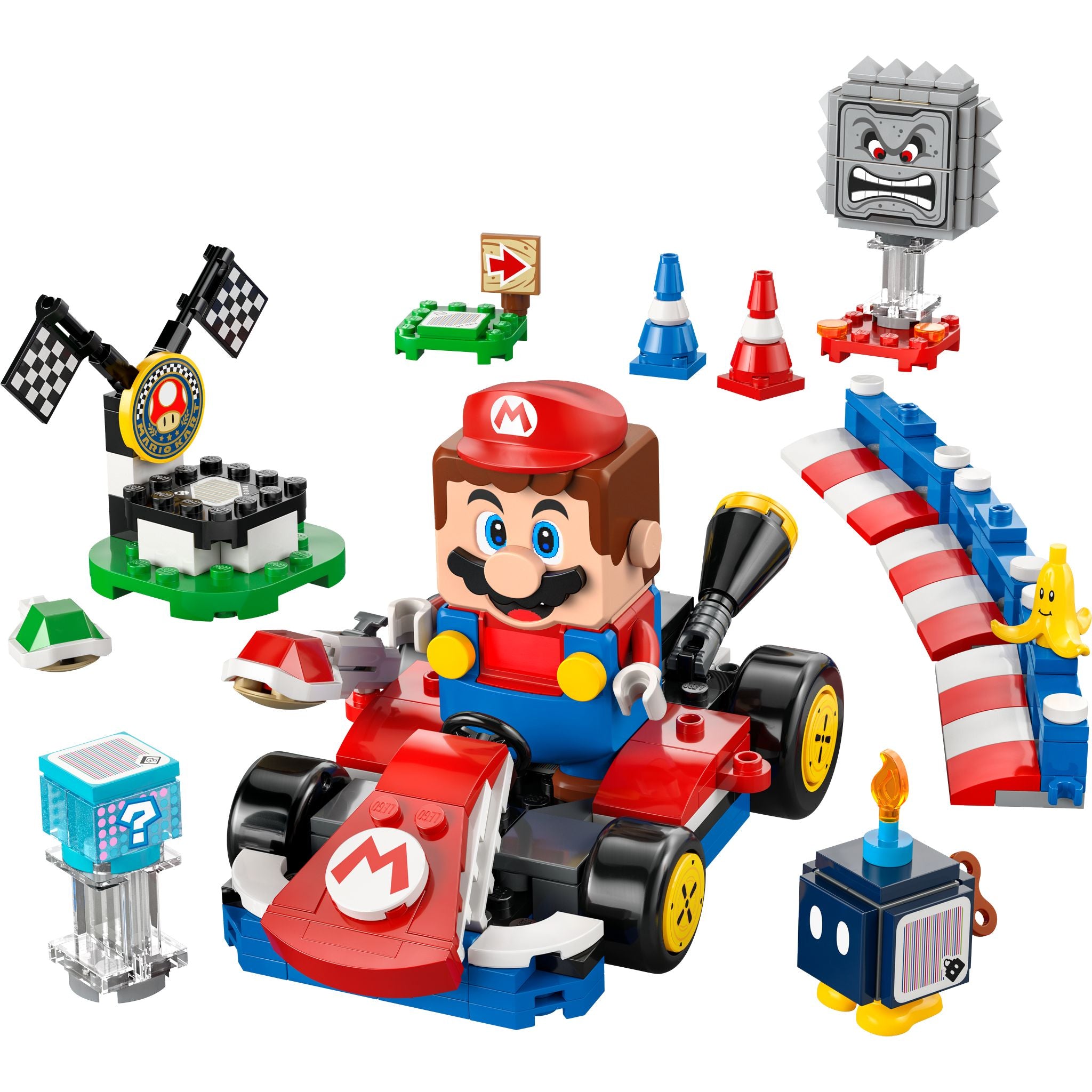 LEGO 72043 Super Mario: Mario Kart – Interactive LEGO Mario & Standard Kart