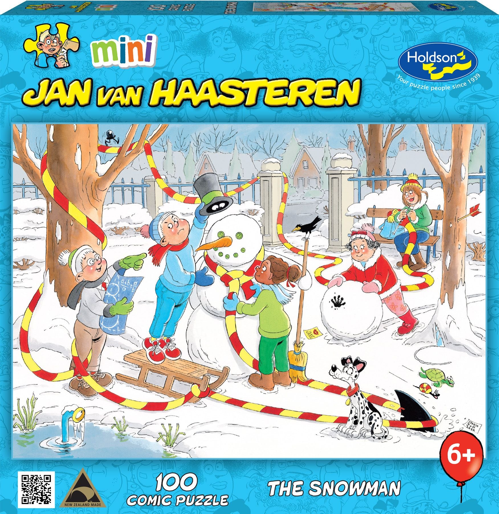 Holdson Mini Jan Van HAAsteren The Snowman 100 Piece Comic Puzzle