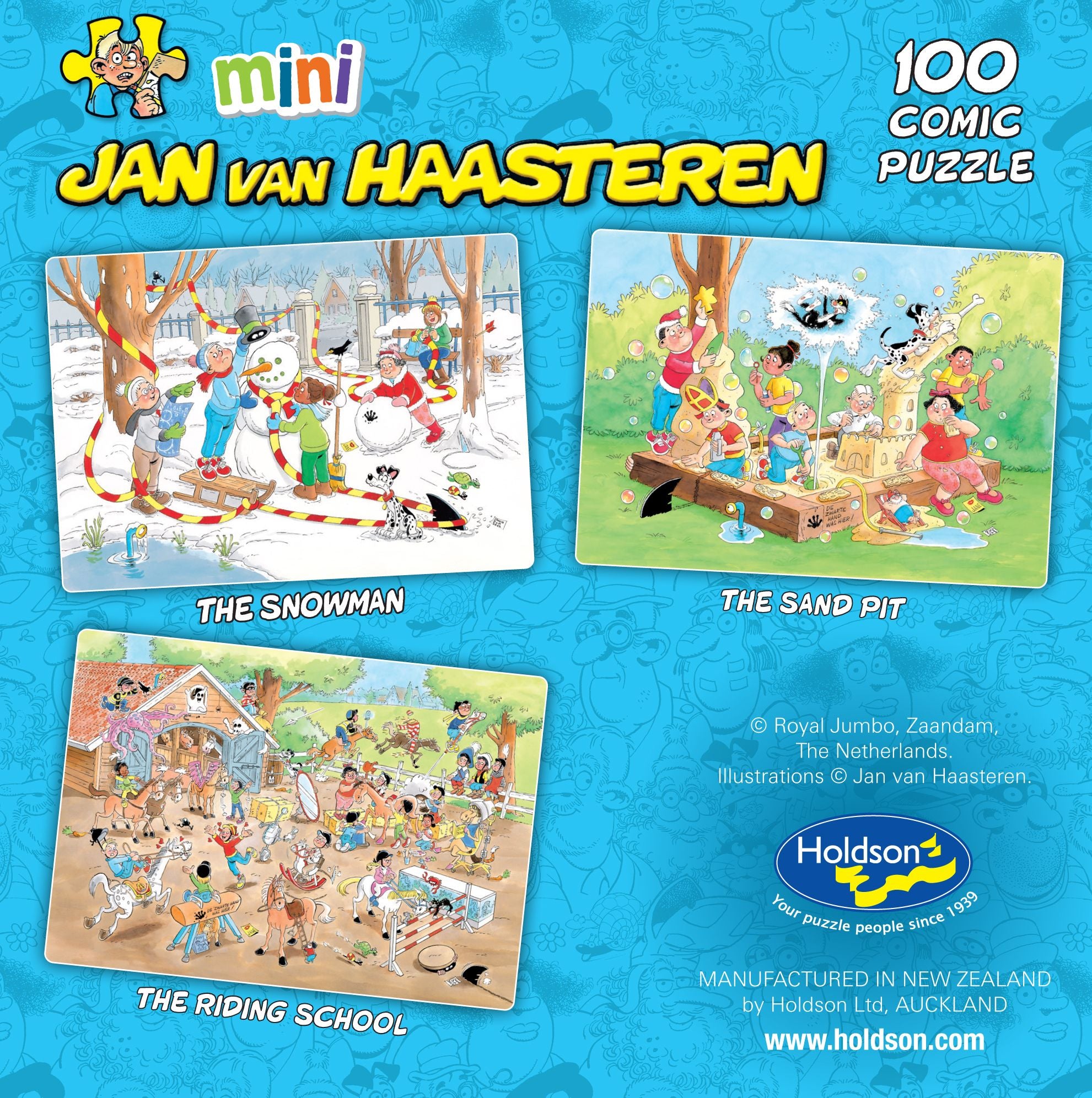 Holdson Mini Jan Van HAAsteren The Snowman 100 Piece Comic Puzzle