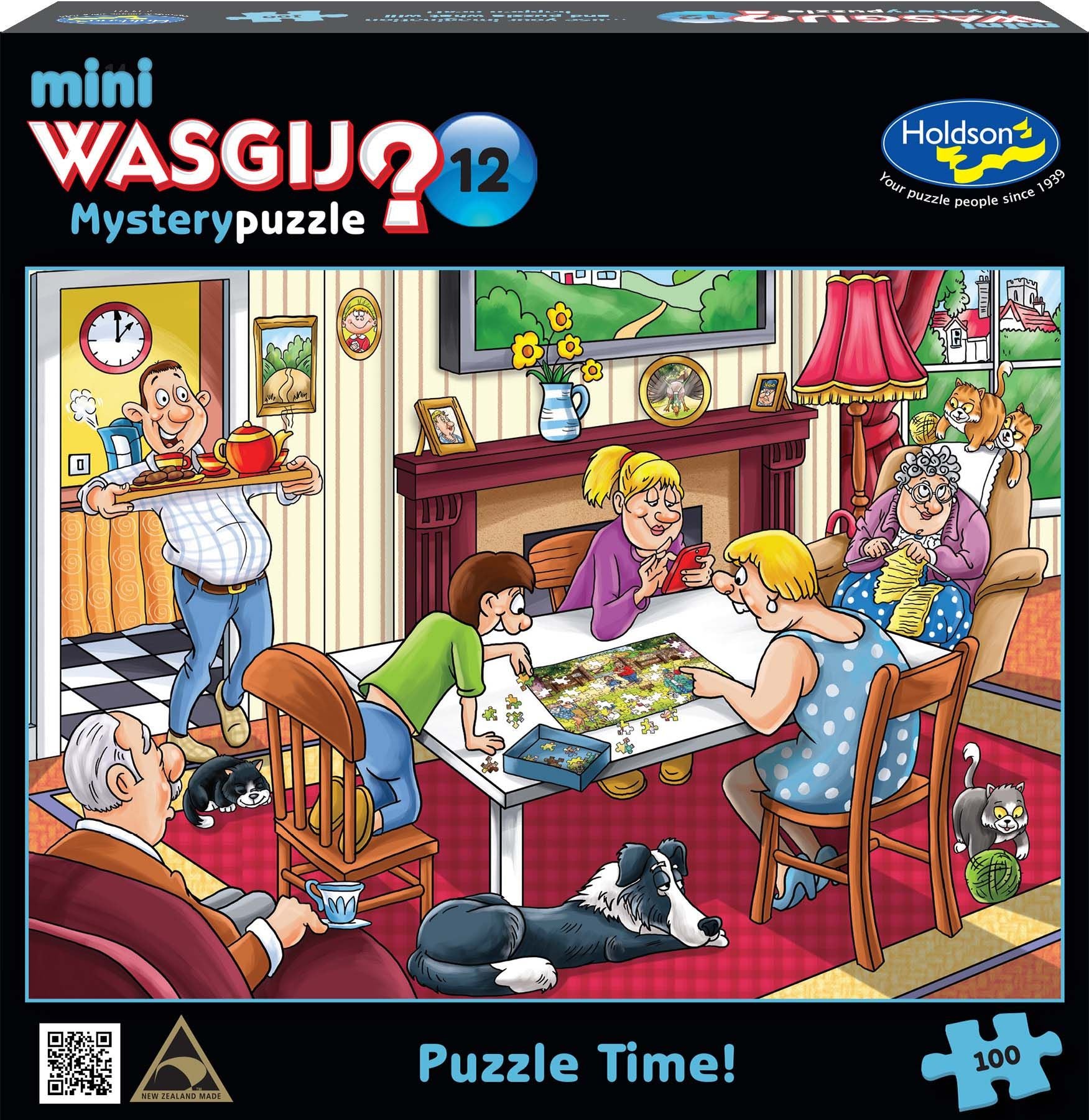 Holdson Mini Wasgij? Mystery #12 Puzzle Time! 100 Piece Puzzle