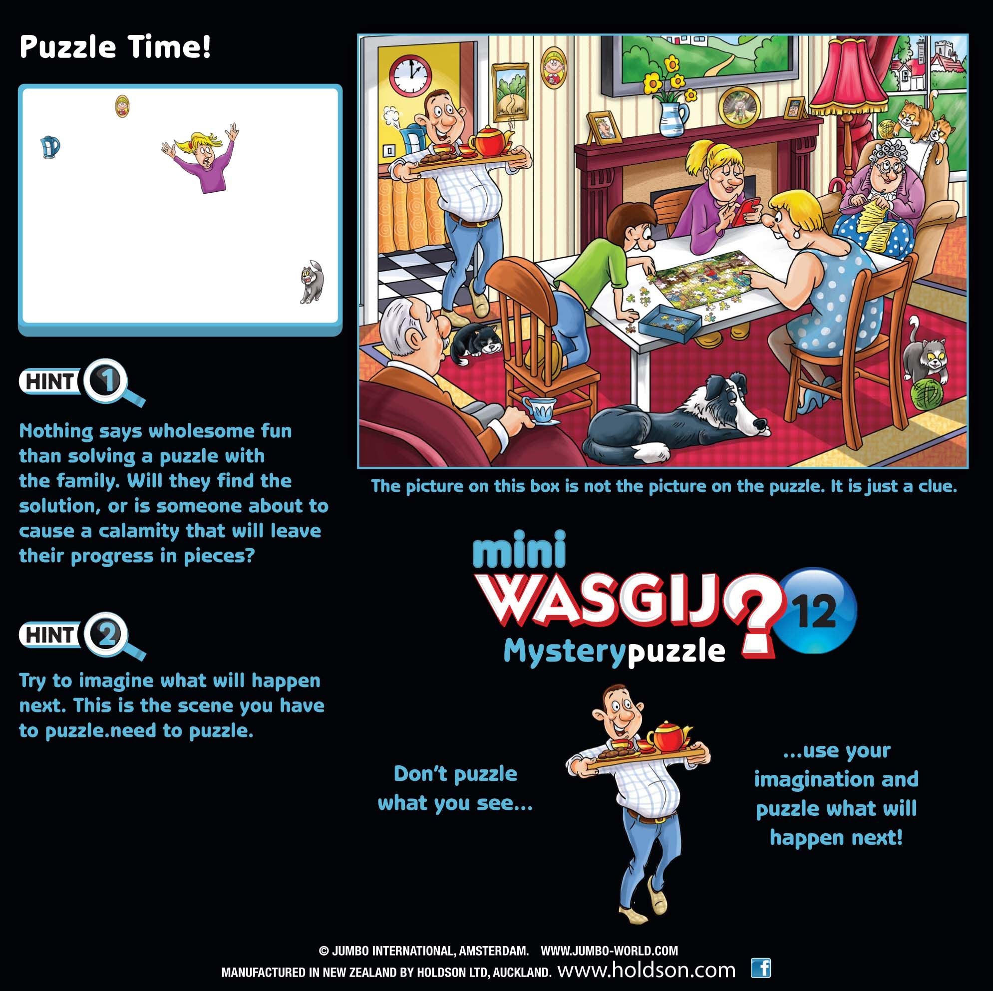 Holdson Mini Wasgij? Mystery #12 Puzzle Time! 100 Piece Puzzle