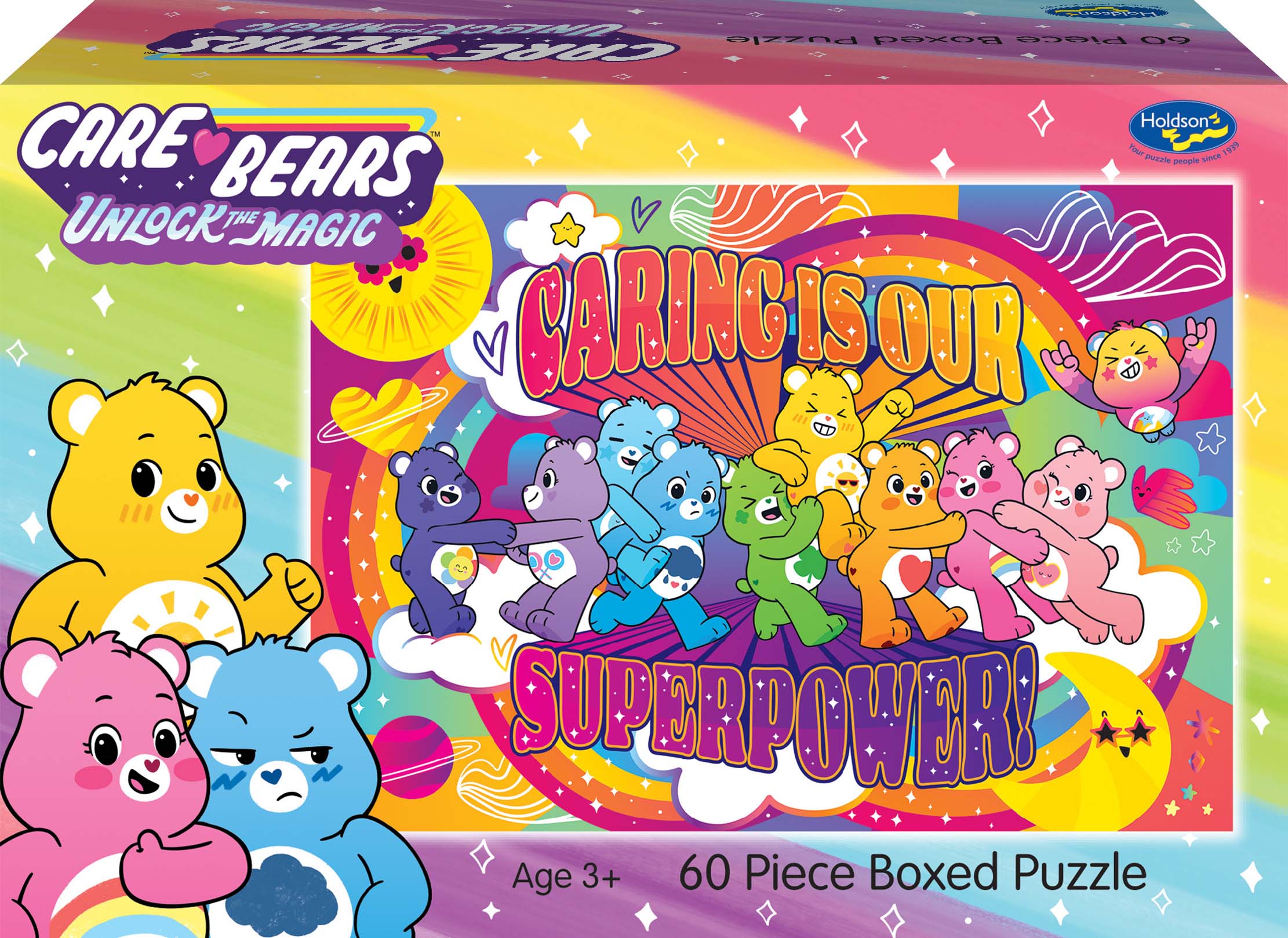 Holdsons Care Bears 60 Piece Puzzle - Caring Is Our Super Power