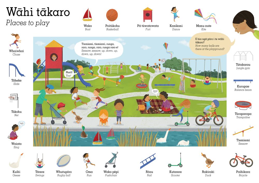 Holdsons My First Maori Words 60 Piece Puzzle Wahi Takaro - Places To Play