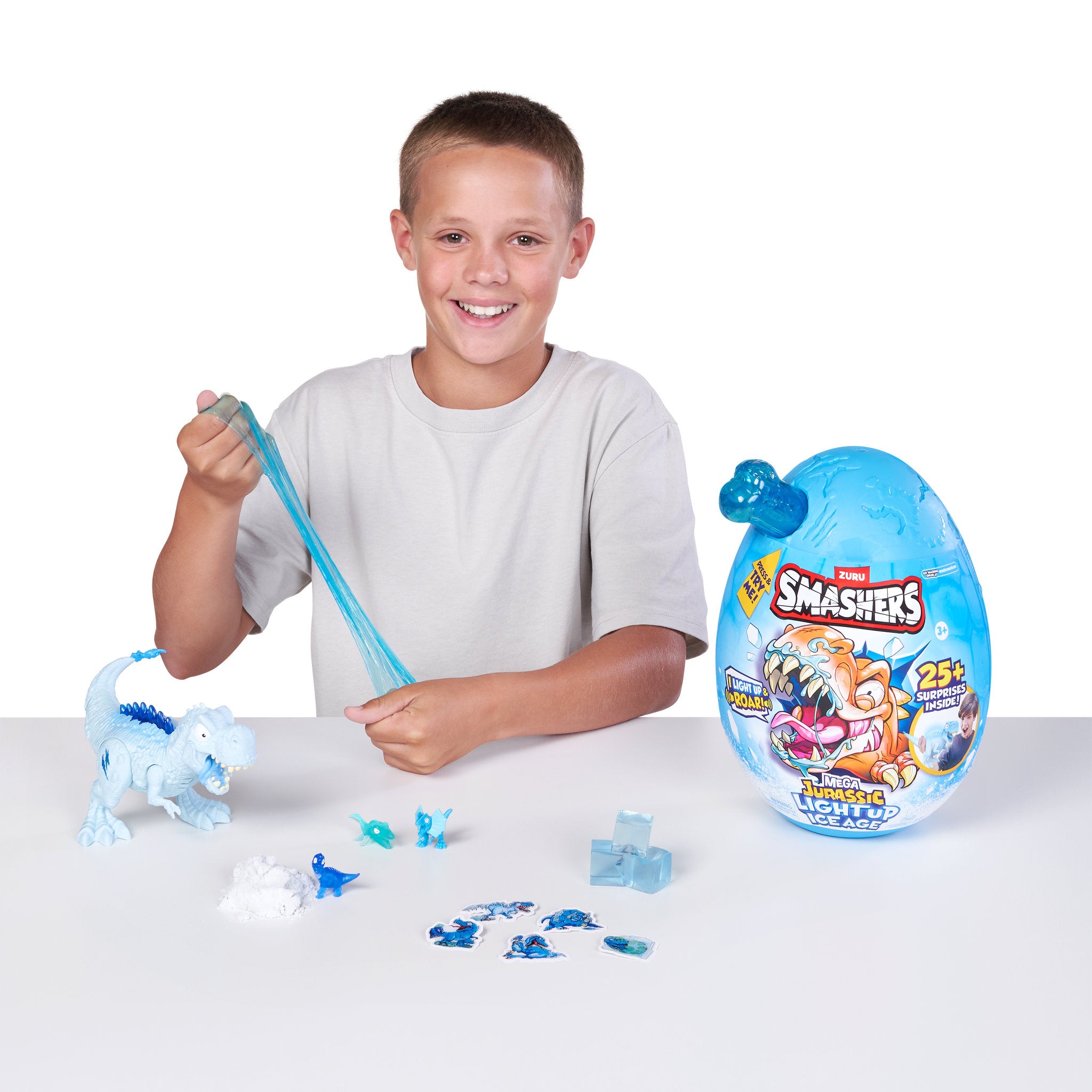 ZURU Smashers Mega Jurassic Light Up Ice Age Egg Series 1 Assorted Styles
